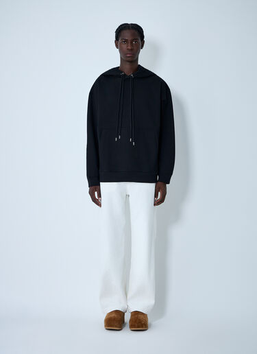 Dries Van Noten Cotton Hooded Sweatshirt Black dvn0162021