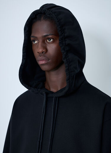 Dries Van Noten Cotton Hooded Sweatshirt Black dvn0162021