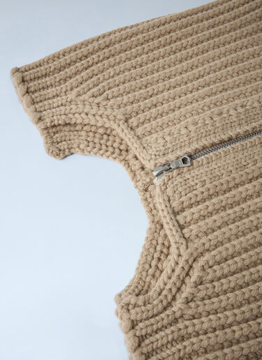 Zip-Up Scarf Dries Van Noten Zip-Up Scarf Beige dvn0162022
