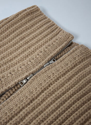 Zip-Up Scarf Dries Van Noten Zip-Up Scarf Beige dvn0162022