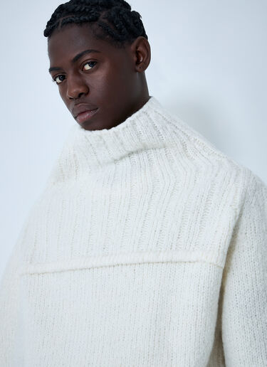 Wool Sweater Dries Van Noten Wool Sweater White dvn0162028