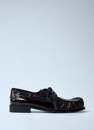Dries Van Noten Patent Lace-up Shoes Dark Brown dvn0162035