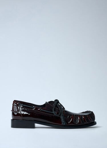 Patent Lace-up Shoes Dries Van Noten Patent Lace-up Shoes Dark Brown dvn0162035