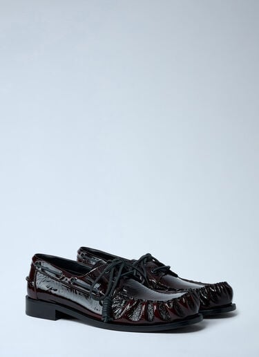 Patent Lace-up Shoes Dries Van Noten Patent Lace-up Shoes Dark Brown dvn0162035
