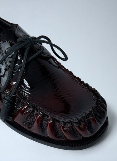 Patent Lace-up Shoes Dries Van Noten Patent Lace-up Shoes Dark Brown dvn0162035