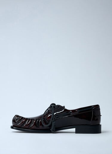 Patent Lace-up Shoes Dries Van Noten Patent Lace-up Shoes Dark Brown dvn0162035