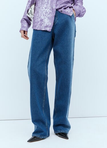 Dries Van Noten 스트레이트 레그 진 블루 dvn0254010
