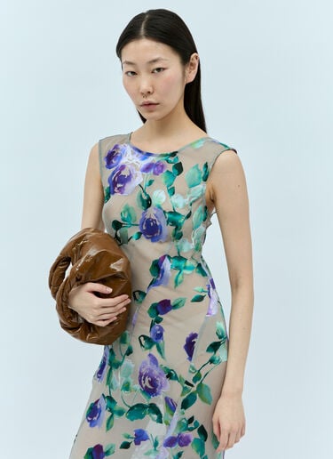 扭褶漆皮手提包 Dries Van Noten 扭褶漆皮手提包 棕色 dvn0255010