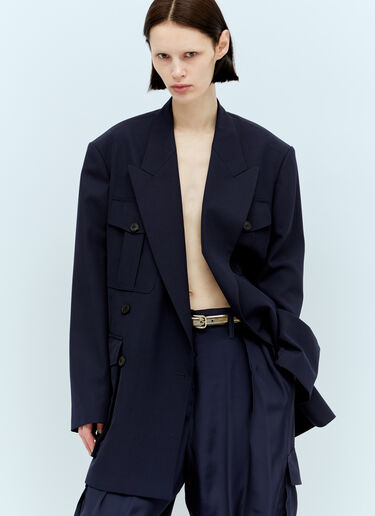 蛇纹皮革腰带 Dries Van Noten 蛇纹皮革腰带 金色 dvn0256038