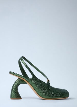 Dries Van Noten Metallic Heel Green dvn0261002