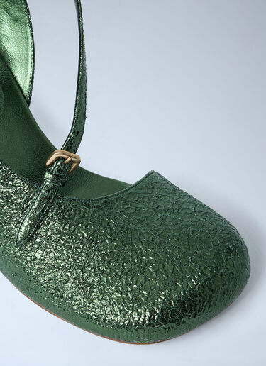 Dries Van Noten Metallic Heel Green dvn0261002