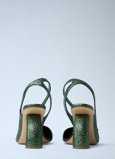 Dries Van Noten Metallic Heel Green dvn0261002