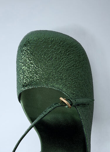 Dries Van Noten Metallic Heel Green dvn0261002
