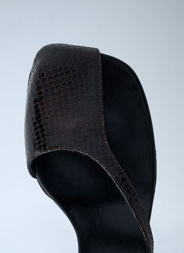 Square Cut-Out Heels Dries Van Noten Square Cut-Out Heels Dark Brown dvn0261003