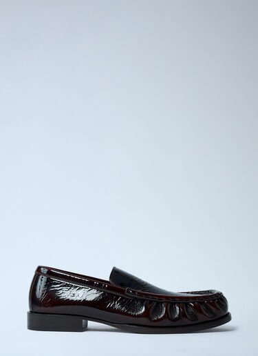 Patent Leather Loafers Dries Van Noten Patent Leather Loafers Dark Brown dvn0261004