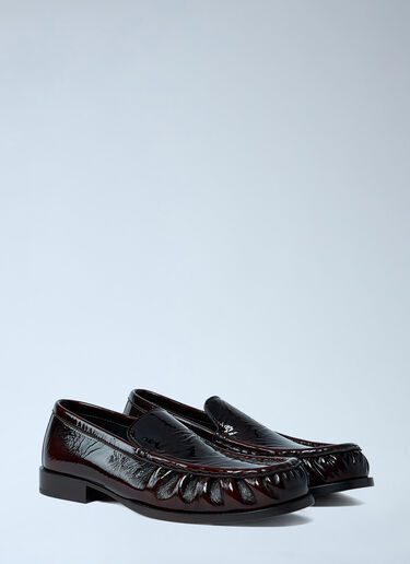 Patent Leather Loafers Dries Van Noten Patent Leather Loafers Dark Brown dvn0261004