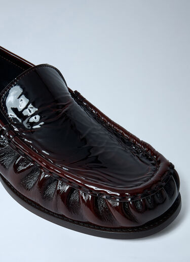 Patent Leather Loafers Dries Van Noten Patent Leather Loafers Dark Brown dvn0261004