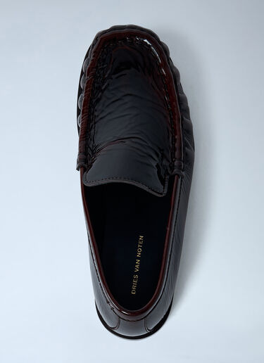 Patent Leather Loafers Dries Van Noten Patent Leather Loafers Dark Brown dvn0261004