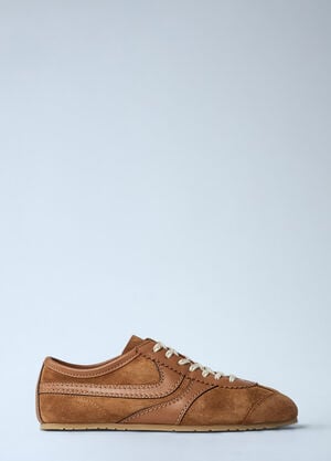 Dries Van Noten Suede Low-Top Sneakers Tan dvn0261006