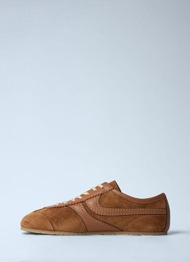 Suede Low-Top Sneakers Dries Van Noten Suede Low-Top Sneakers Tan dvn0261006