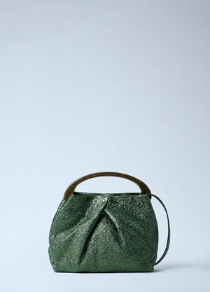 Dries Van Noten Metallic Handbag Green dvn0261007