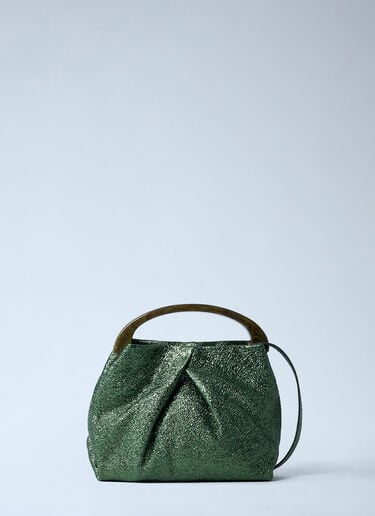 Metallic Handbag Dries Van Noten Metallic Handbag Green dvn0261007