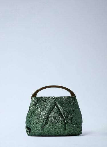 Dries Van Noten Metallic Handbag Green dvn0261007