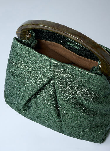 Dries Van Noten Metallic Handbag Green dvn0261007