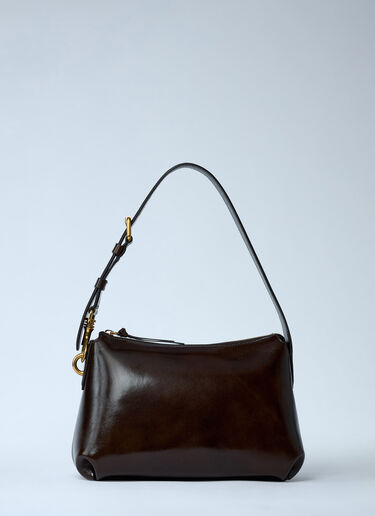 Leather Shoulder Bag Dries Van Noten Leather Shoulder Bag Dark Brown dvn0261009