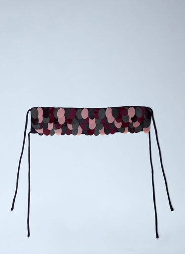 Embellished Chocker Necklace Dries Van Noten Embellished Chocker Necklace Burgundy dvn0262022