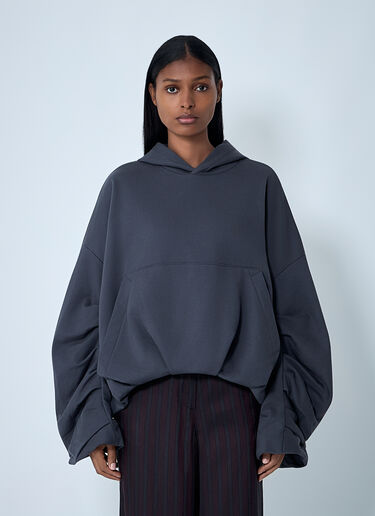 Dries Van Noten Hooded Cotton Sweatshirt Dark Grey dvn0262023