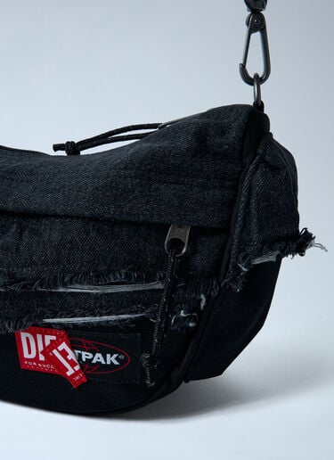Distressed Logo Patch Shoulder Bag Diesel x Eastpak Distressed Logo Patch Shoulder Bag Black ead0362002