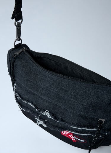 Distressed Logo Patch Shoulder Bag Diesel x Eastpak Distressed Logo Patch Shoulder Bag Black ead0362002