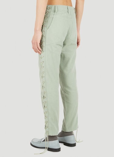 Eckhaus Latta 끈 장식 팬츠 그린 eck0150004