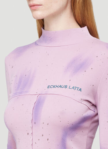Lapped Baby Turtleneck Top Eckhaus Latta Lapped Baby Turtleneck Top Purple eck0241004