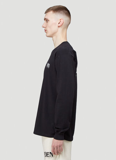Logo Recycled Long-Sleeved T-Shirt Eden Power Corp Logo Recycled Long-Sleeved T-Shirt Black edn0144006