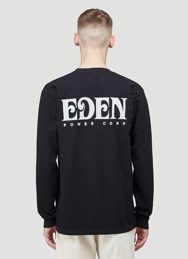 Logo Recycled Long-Sleeved T-Shirt Eden Power Corp Logo Recycled Long-Sleeved T-Shirt Black edn0144006
