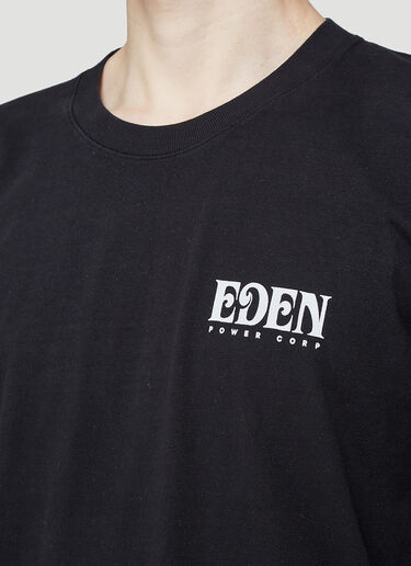 Logo Recycled Long-Sleeved T-Shirt Eden Power Corp Logo Recycled Long-Sleeved T-Shirt Black edn0144006
