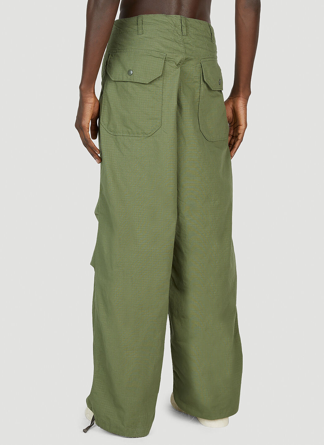 新品 Engineered Garments Over Pants Engineered Garments Over Pant Olive Nylon Ripstop
