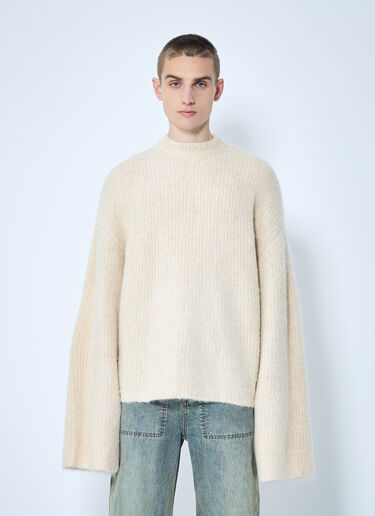 Entire Studios Heavy Knit Crewneck Sweater Cream ent0158001