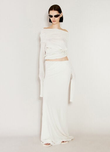 Tink Maxi Skirt Entire Studios Tink Maxi Skirt White ent0254007