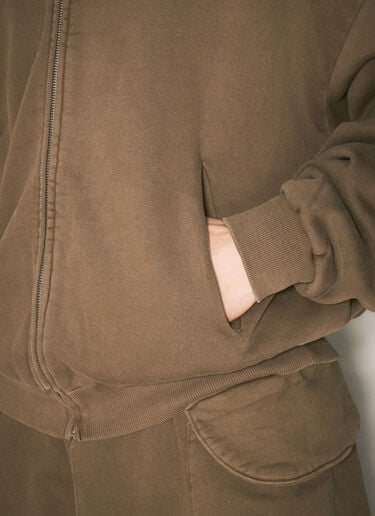 Entire Studios Thermal Hooded Sweatshirt Brown ent0357003