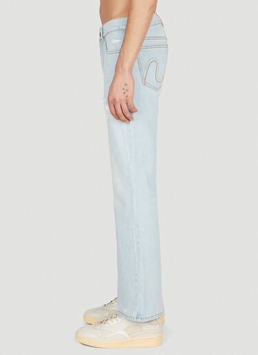 Distressed Denim Jeans ERL Distressed Denim Jeans Light Blue erl0152002
