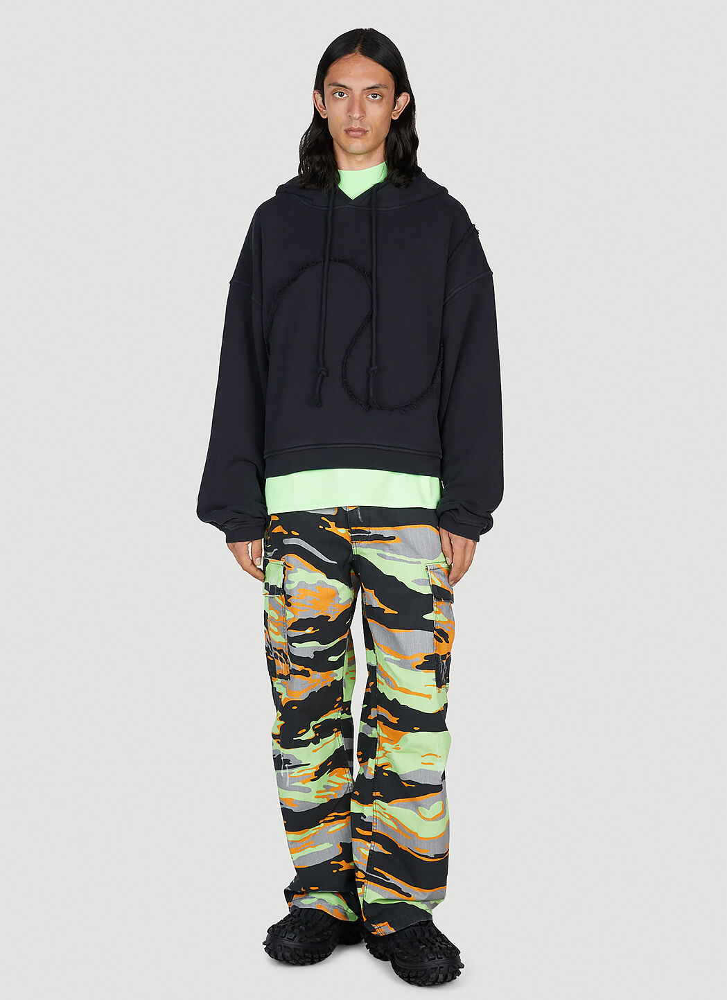ERL Swirlフーディー ERL Unisex Swirl Hoodie - Blue – Kith Europe