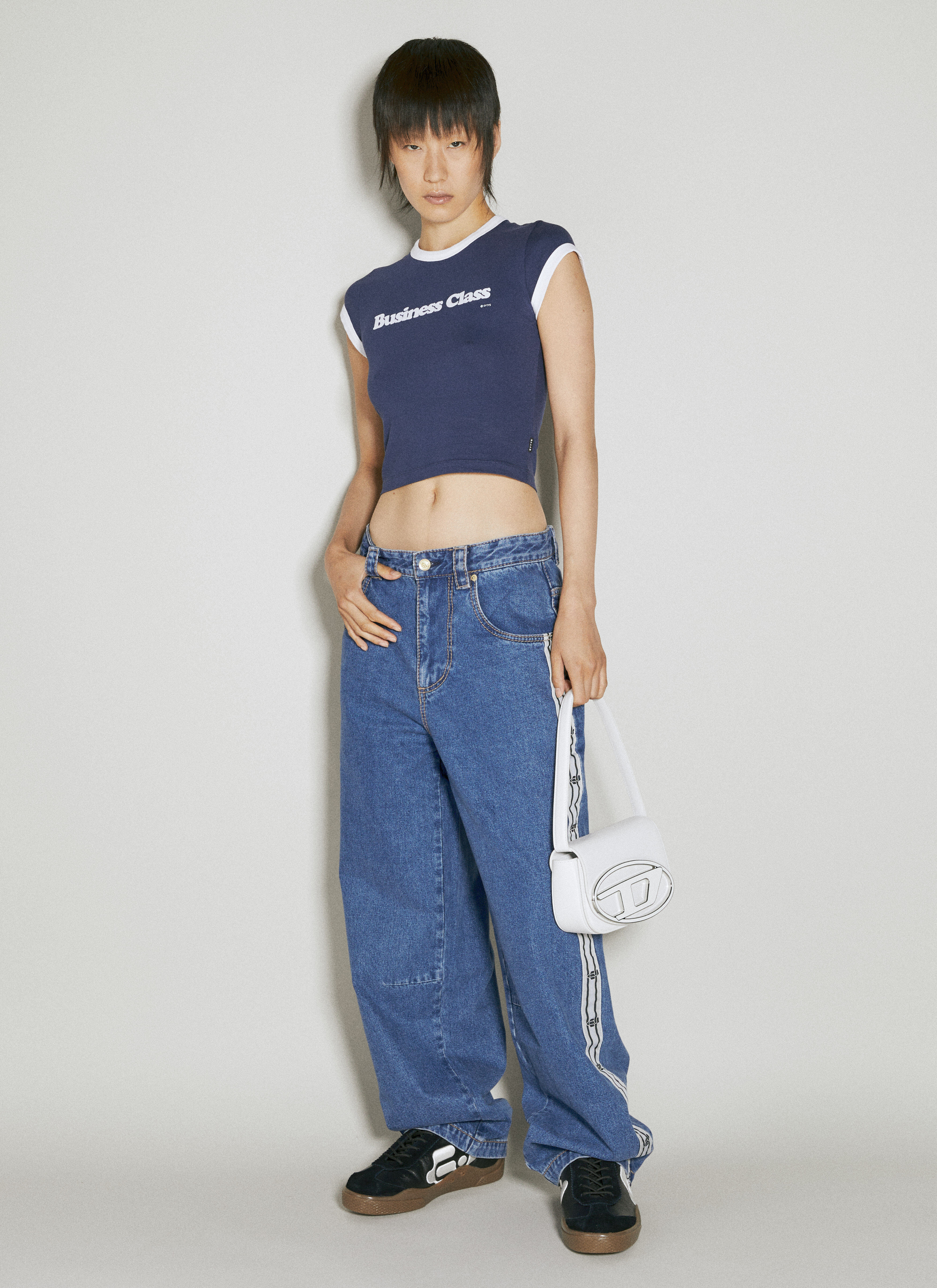 eytys Titan Tape Navy エイティーズ　サイドテープパンツ Eytys Women's' Titan Tape Jeans in Blue | LN-CC®
