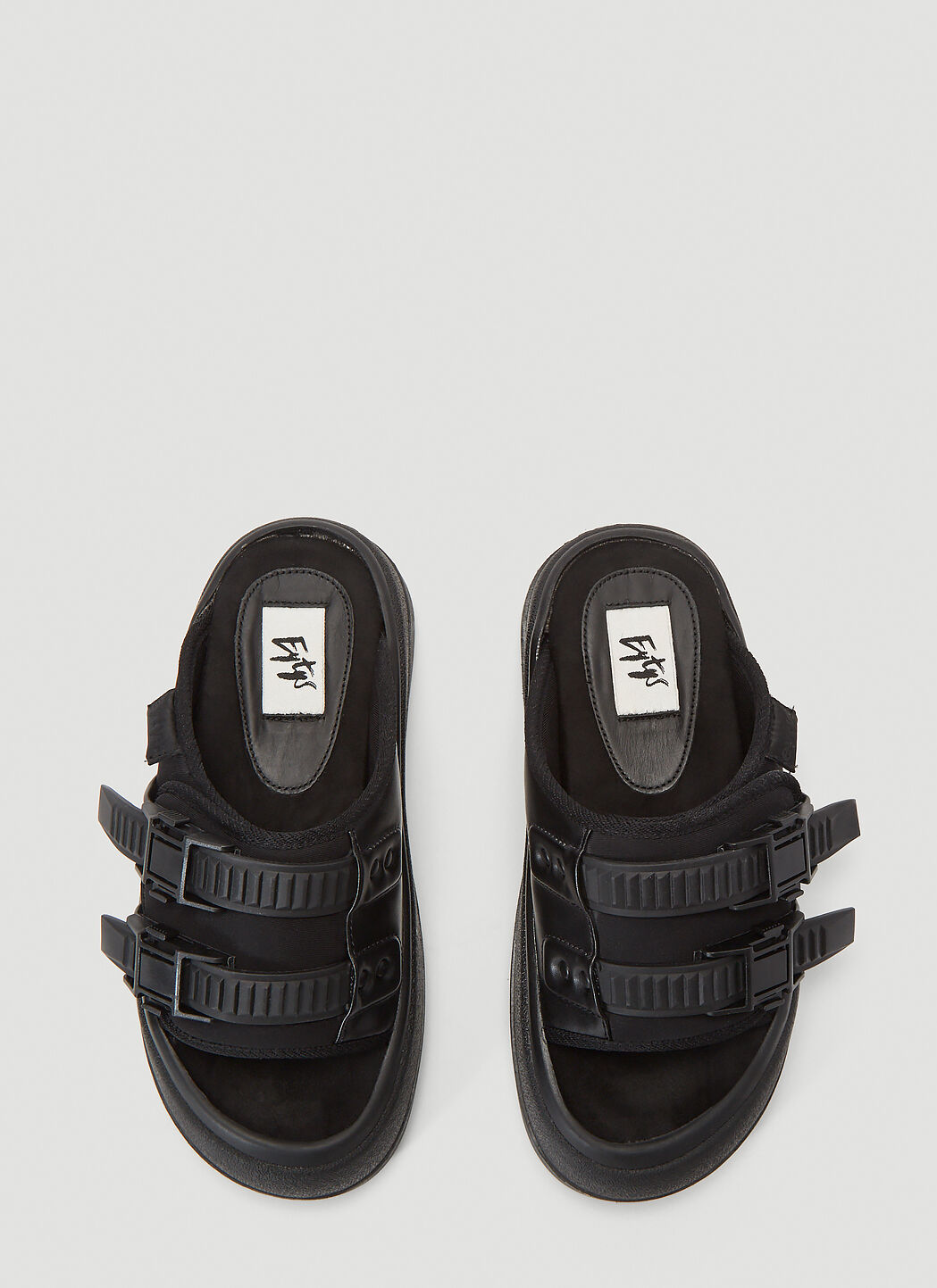 Eytys Capri Neoprene Slides in Black | LN-CC