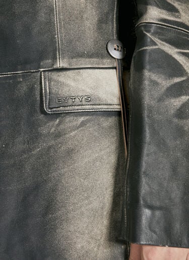 Cameron Brushed Leather Jacket Eytys Cameron Brushed Leather Jacket Grey eyt0354004
