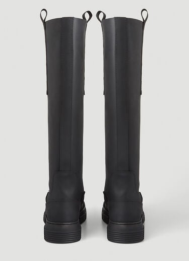 Knee High Rubber Boots GANNI Knee High Rubber Boots Black gan0246089