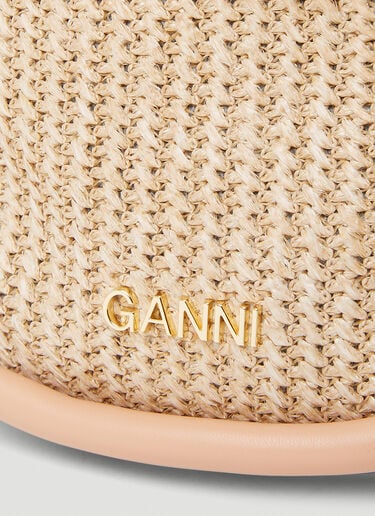 Small Knot Bucket Handbag GANNI Small Knot Bucket Handbag Beige gan0253044