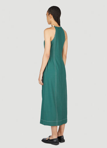 Melange Maxi Dress GANNI Melange Maxi Dress Green gan0253073